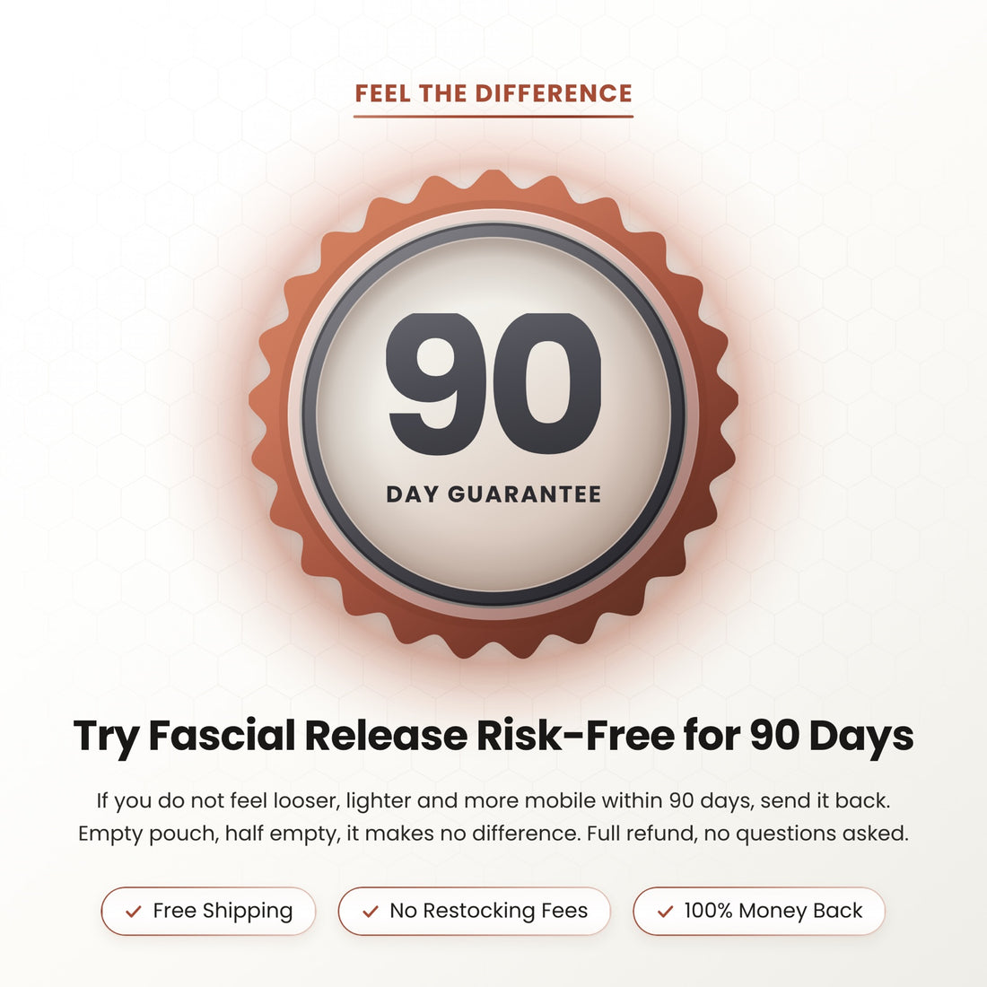 Try Fascial Release risk free for ninety days